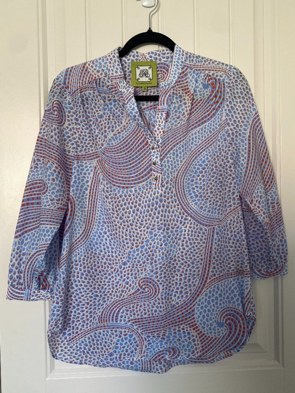 Elizabeth McKay | Abstract Tunic Style Blouse
